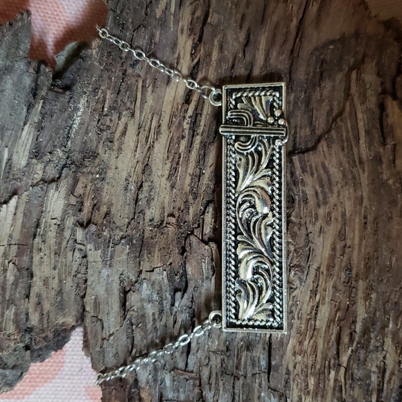 Tooled Leather Necklace Cactus Nopal Cowgirl Vaquera Western Country Boho Trendy - Picture 14 of 14